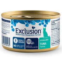 Exclusion (Эксклюжн) Noble Grain Cat Sterilized Tuna - Консервированный монопротеиновый корм с тунцом для стерилизованных котов (85 г)
