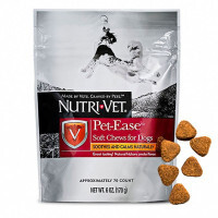 Nutri-Vet (Нутри-Вет) Pet-Ease Soft Chews – Жевательные успокаивающие таблетки с курицей для собак всех пород (170 г)