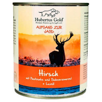 Hubertus Gold (Хубертус Голд) Hirsch mit Pastinake – Консервированный корм Оленина с пастернаком, чёрным корнем и льняным маслом для собак (800 г) в E-ZOO