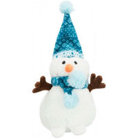 Trixie (Трикси) Игрушка Рождественская плюшевая Снеговик с колпаком для собак (1 шт.) в E-ZOO