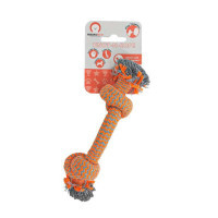 Misoko&Co (Місоко і Ко) Іграшка Мотузка в обплетенні з двома вузлами для собак (17 см) в E-ZOO