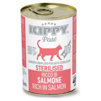Kippy (Киппи) Pate Cat Sterilised Salmon - Влажный корм с лососем для стерилизованных кошек всех пород (паштет) (400 г)