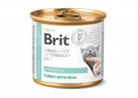 Brit GF Veterinary Diet (Брит Ветеринари Диет) Cat Struvite - Влажный корм с индейкой и горохом для котов при лечении и для профилактики мочекаменной болезни (200 г) в E-ZOO