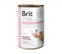 Brit GF Veterinary Diet (Брит Ветеринари Диет) Dog Hypoallergenic - Влажный корм с лососем для собак с пищевой аллергией или непереносимостью (400 г) в E-ZOO