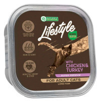 Nature's Protection (Нейчерес Протекшн) Lifestyle Long Hair Chicken&Turkey - Вологий корм з куркою та індичкою для дорослих довгошерстих кішок (85 г) в E-ZOO