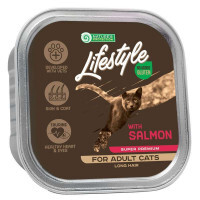 Nature's Protection (Нейчерес Протекшн) Lifestyle Long Hair Salmon - Влажный корм с лососем для взрослых длинношерстных кошек (85 г) в E-ZOO