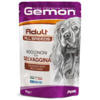 Gemon (Джемон) Dog Adult Chunkies with Wild game - Вологий корм з м'ясом диких тварин для дорослих собак усіх порід (шматочки в желе) (100 г) в E-ZOO