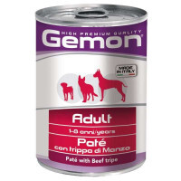 Gemon (Джемон) Dog Adult Pate with Beef tripe - Влажный корм с говяжьим рубцом для взрослых собак всех пород (паштет) (400 г)