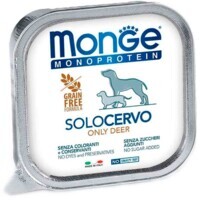 Monge (Монж) Monoprotein Dog Solo Only Deer – Монопротеиновый паштет с олениной для собак (150 г) в E-ZOO