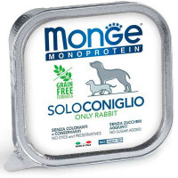 Monge (Монж) Monoprotein Dog Solo Only Rabbit – Монопротеиновый паштет с кроликом для собак (150 г)