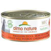 Almo Nature (Альмо Натюр) HFC Natural Adult Cat Chicken&Pumpkin - Консервированный корм с курицей и тыквой для взрослых кошек (кусочки в желе) (70 г) в E-ZOO