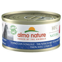 Almo Nature (Альмо Натюр) HFC Natural Adult Cat Tuna&Clams - Консервований корм з тунцем та молюсками для дорослих котів (шматочки в желе) (70 г) в E-ZOO