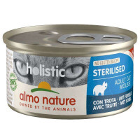 Almo Nature (Альмо Натюр) Holistic Sterilised Cat Trout - Консервированный корм с форелью для взрослых стерилизованных кошек (мусс) (85 г)