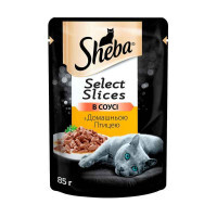Sheba (Шеба) Black&Gold Select Slices - Влажный корм с домашней птицей для котов (кусочки в соусе) (85 г)