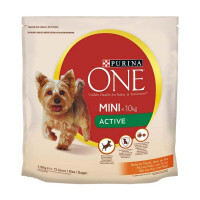 Purina ONE (Пурина Ван) Mini Active – Сухой корм с курицей и рисом для активных собак малых пород (1,5 кг)