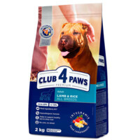 Club 4 Paws (Клуб 4 Лапы) Premium Adult Lamb&Rice - Сухой корм с ягненком и рисом для взрослых собак различных пород (2 кг) в E-ZOO