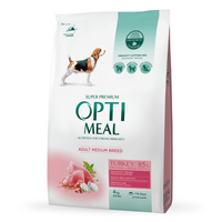 OptiMeal (ОптиМил) Turkey Medium Adult Dog – Сухой корм с индейкой для собак средних пород (12 кг) в E-ZOO