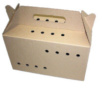 КОТОФАБРИКА TRAVELBOX - Переноска для котов, картонная (Размеры (випадаючий) - 50×25×30 см)