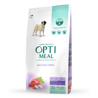 OptiMeal (ОптиМил) Duck Small Adult Dog – Сухой корм с уткой для собак малых пород (12 кг) в E-ZOO