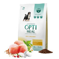 OptiMeal (ОптиМил) Chicken Maxi Adult Dog – Сухой корм с курицей для собак крупных пород (4 кг)