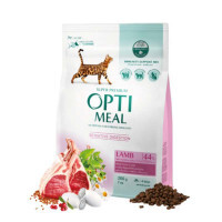 OptiMeal (ОптиМил) Lamb Sensitive Digestion Cat – Сухой корм с ягнёнком для кошек с чувствительным пищеварением (200 г)