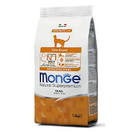 Monge (Монж) Monoprotein Sterilised Cat Duck – Сухой монопротеиновый корм с уткой для стерилизованных котов и кошек (1,5 кг)