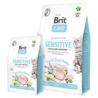 Brit Care (Брит Кеа) Cat Sensitive Insect&Fresh Herring – Сухой беззерновой корм с насекомыми и сельдью для кошек с чувствительным пищеварением (400 г)