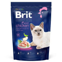 Brit Premium (Бріт Преміум) by Nature Cat Adult Chicken - Сухий корм з куркою для дорослих котів всіх порід (300 г) в E-ZOO