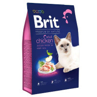 Brit Premium (Брит Премиум) by Nature Cat Adult Chicken - Сухой корм с курицей для взрослых котов всех пород (800 г)