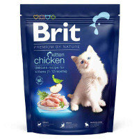 Brit Premium (Брит Премиум) by Nature Cat Kitten Chicken - Сухой корм с курицей для котят всех пород (1-12 мес) (300 г) в E-ZOO
