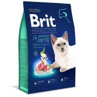 Brit Premium (Брит Премиум) by Nature Cat Sensitive Lamb - Сухой корм с ягнёнком для взрослых котов с чувствительным пищеварением (8 кг)