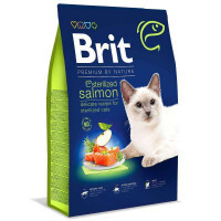 Brit Premium (Брит Премиум) by Nature Cat Sterilized Salmon - Сухой корм с лососем для взрослых стерилизованных котов (1,5 кг)