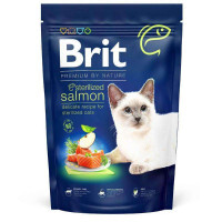 Brit Premium (Брит Премиум) by Nature Cat Sterilized Salmon - Сухой корм с лососем для взрослых стерилизованных котов (800 г)