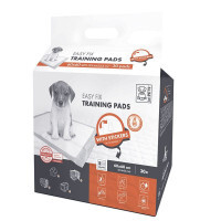 M-Pets (М-Петс) Easy Fix Training Pads – Пелюшки для привчання цуценят до туалету з клейкими стікерами для фіксації (60х60 см / 30 шт.)