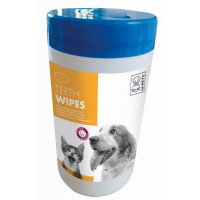 M-Pets (М-Петс) Teeth Wipes - Салфетки для ухода за зубами собак и котов (15х15 / 40 шт.)