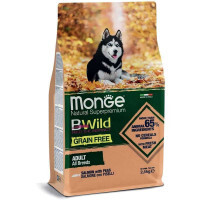 Monge (Монж) BWild Grain Free Salmon & Peas Adult All Breeds - Беззерновой корм c лососем и горохом для взрослых собак всех пород (15 кг) в E-ZOO