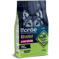 Monge (Монж) BWild Low Grain Wild Boar Adult All Breeds - Низкозерновой сухой корм с мясом дикого кабана для взрослых собак всех пород (2,5 кг) в E-ZOO