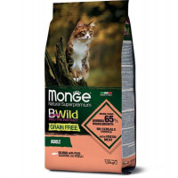Monge (Монж) BWild Grain Free Salmon Adult Cat - Сухой беззерновой корм с лососем для взрослых кошек (1,5 кг) в E-ZOO