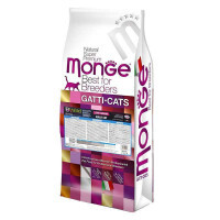 Monge (Монж) BWild Low Grain Anchovies Adult Cat - Сухой низкозерновой корм с анчоусами для взрослых кошек (10 кг) в E-ZOO