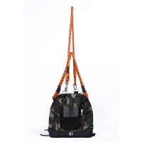 M-Pets (М-Петс) Remix Travel Carrier 2in1 Camouflage - Складна камуфляжна сумка-переноска з повідцем у комплекті для собак малих порід та котів вагою до 4,5 кг (41х28х28 см) в E-ZOO