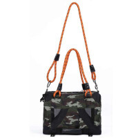 M-Pets (М-Петс) Remix Travel Carrier 2in1 Camouflage - Складна камуфляжна сумка-переноска з повідцем у комплекті для собак малих порід та котів вагою до 4,5 кг (41х28х28 см) в E-ZOO