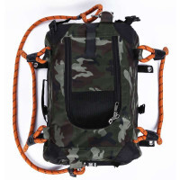 M-Pets (М-Петс) Remix Travel Carrier 2in1 Camouflage - Складна камуфляжна сумка-переноска з повідцем у комплекті для собак малих порід та котів вагою до 4,5 кг (41х28х28 см) в E-ZOO