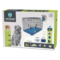 M-Pets (М-Петс) Voyager Wire Crate 2 doors – Дротова клітка з 2 дверима та запатентованим замком Securo lock для собак (XL (106,5х71х76 см)) в E-ZOO