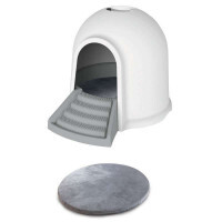 M-Pets (М-Петс) Igloo 2in1 Cat Litter Box & Cat house – Бокс Иглу 2 в 1: домик и кошачий туалет с угольным фильтром (45,7x59,7x43,2 см)