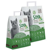 M-Pets (М-Петс) Soya Organic Cat Litter Green Tea Scented – Органический 100% биоразлагаемый наполнитель для кошачьего туалета с ароматом зелёного чая (6 л)