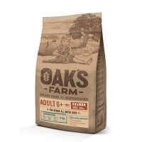 Oak's Farm (Оакс Фарм) Grain Free Salmon Adult 6+ All Breed Dogs - Сухой беззерновой корм с лососем для собак различных пород старше 6 лет (2 кг)