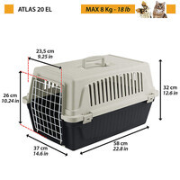 Ferplast (Ферпласт) Atlas 20 El - Переноска для путешествий с собаками и кошками весом до 8 кг - Фото 3