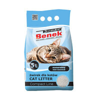 Super Benek (Супер Бенек) Compact Line Natural – Бентонитовый наполнитель Компактный для кошачьего туалета без аромата (5 л) в E-ZOO