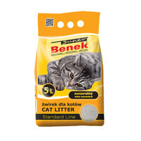 Super Benek (Супер Бенек) Standard Line Natural – Бентонитовый наполнитель Стандарт для кошачьего туалета без аромата (5 л)