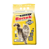 Super Benek (Супер Бенек) Optimum Line Natural – Бентонитовый наполнитель Оптимум для кошачьего туалета без аромата (5 л)